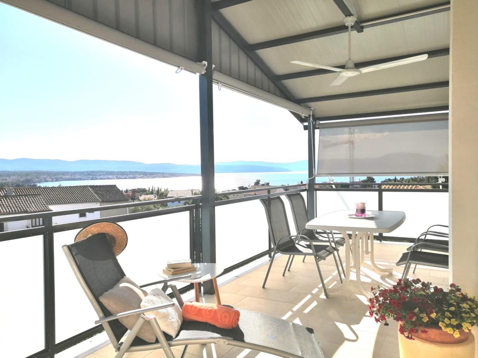 Lovely Sea View House 2 In Island Krk Malinska